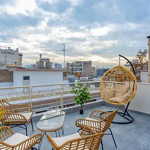 Pomegranate Luxury Penthouse Maisonette With Beautiful Terrace & Free Parking By Binobi ! Θεσσαλονίκη